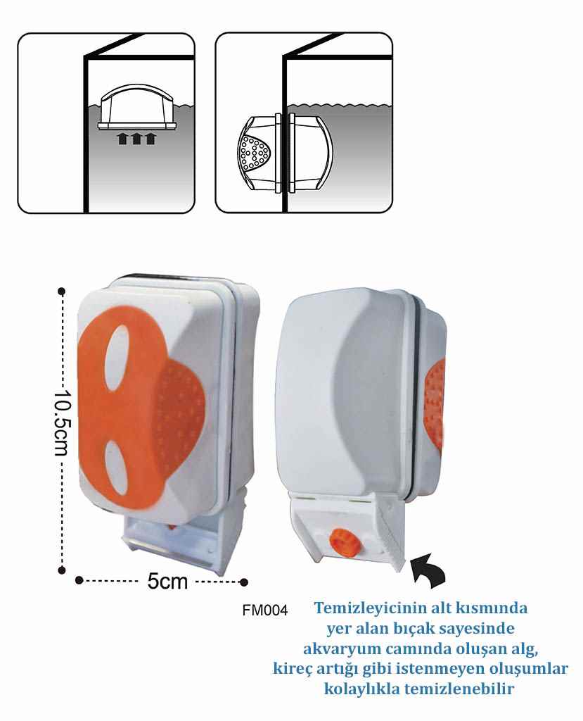 DOPHIN MIKNATISLI SİLECEK BIÇAKLI