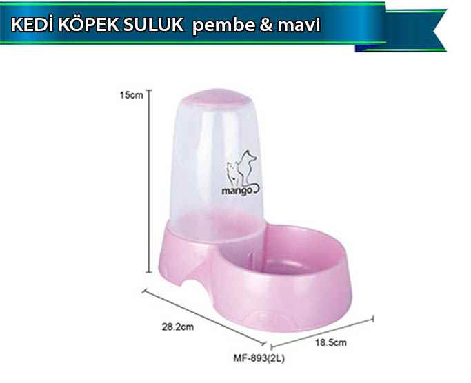 DOLPHİN KEDİ KÖPEK SULUK  pembe-mavi