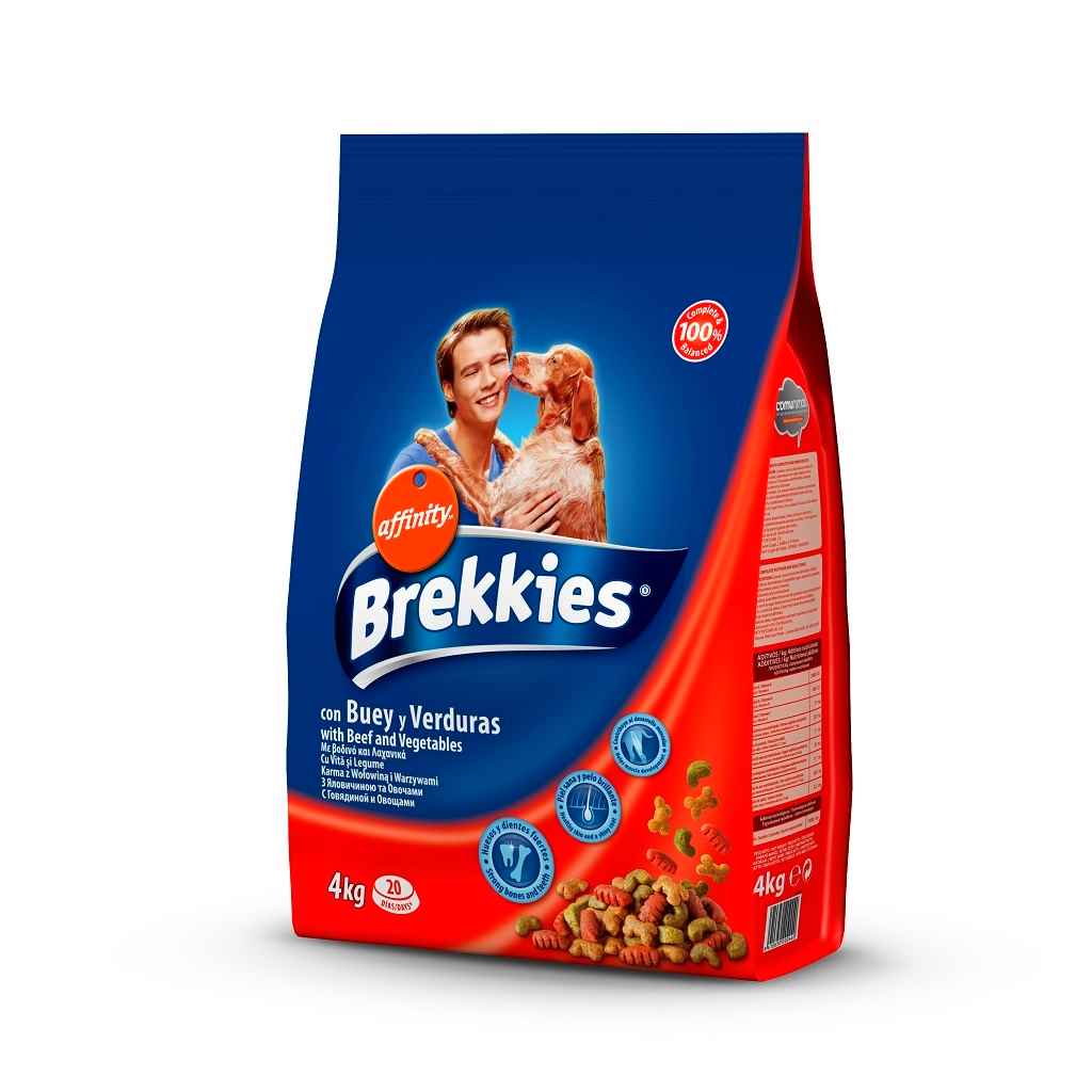 BREKKIES EXCEL DOG MIX BEEF 4 KG