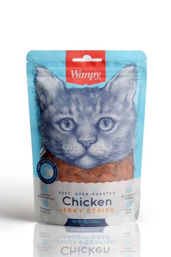 Wanpy Gerçek Tavuk Fileto 80 gr CA-04S-01  Yumuşak Kedi Ödülü