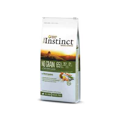 T INSTINCT DOG NO GRA.MED/MAX PUPPY SALMON 12kg