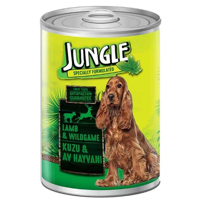 Jungle Köpek 415 gr Kuzu Etli-Av Hayv.Kons.24 Adet