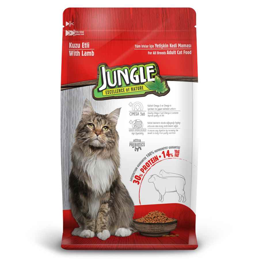 Jungle 15 kg Yetişkin Kedi Maması Kuzulu