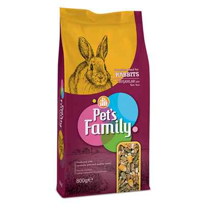 PETS FAMILY TAVŞAN YEMİ 800G