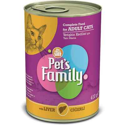 PETS FAMILY CİĞERLİ KEDİ KONSERVESİ 410G