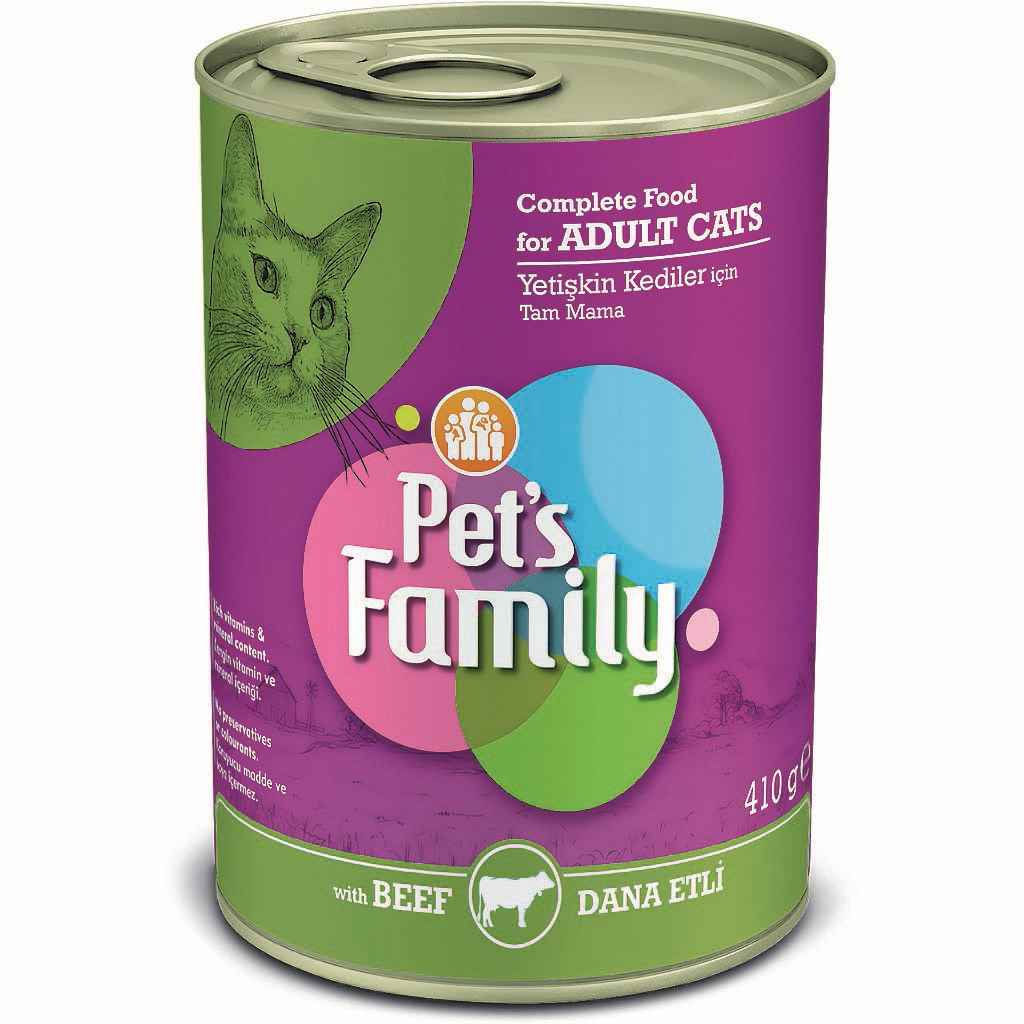 PETS FAMILY DANA ETLİ KEDİ KONSERVESİ 410G