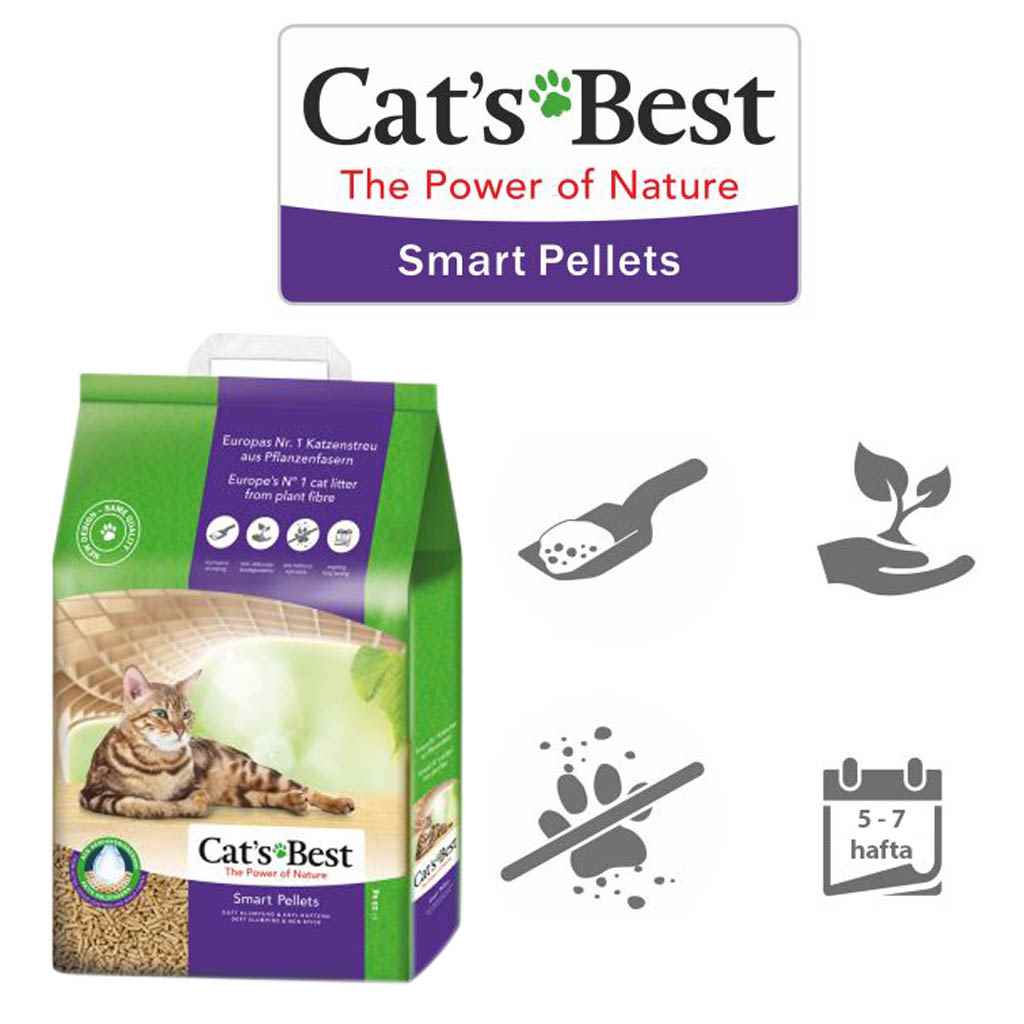 CATS BEST SMART PELLET KEDİ KUMU 10LT (5 KG)