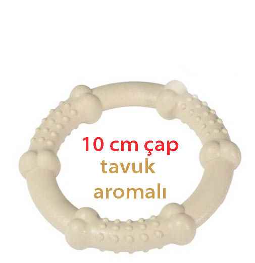 Karlie NAYLON ÇİĞNEME HALKASI TAVUKLU 10CM 