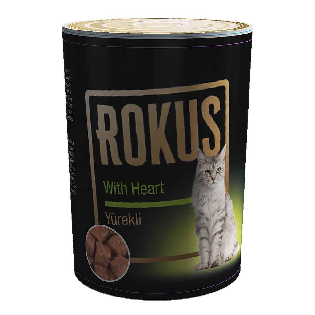 ROKUS YÜREKLİ KEDİ KONSERVESİ 410G