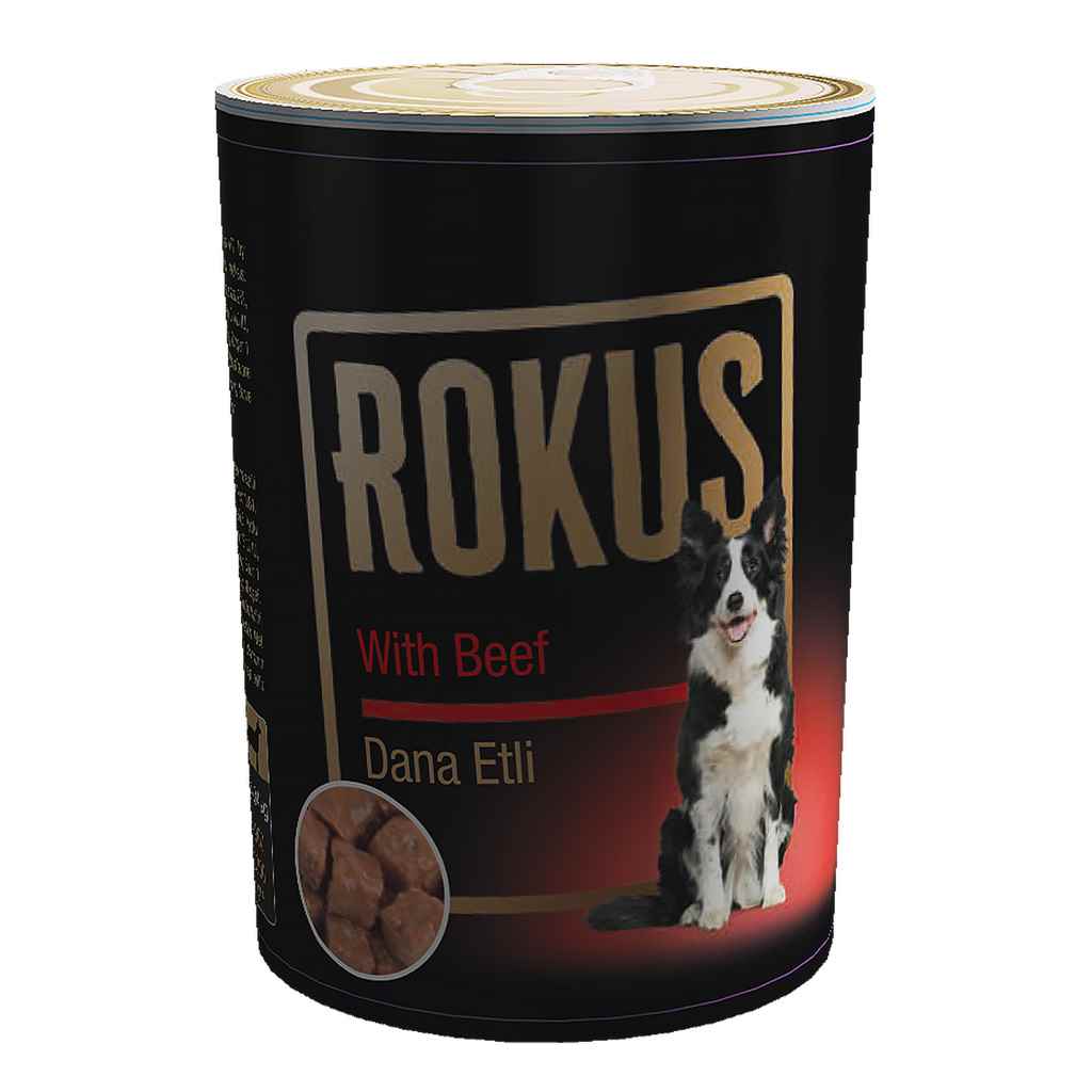 ROKUS DANA ETLİ KÖPEK KONSERVESİ 410G