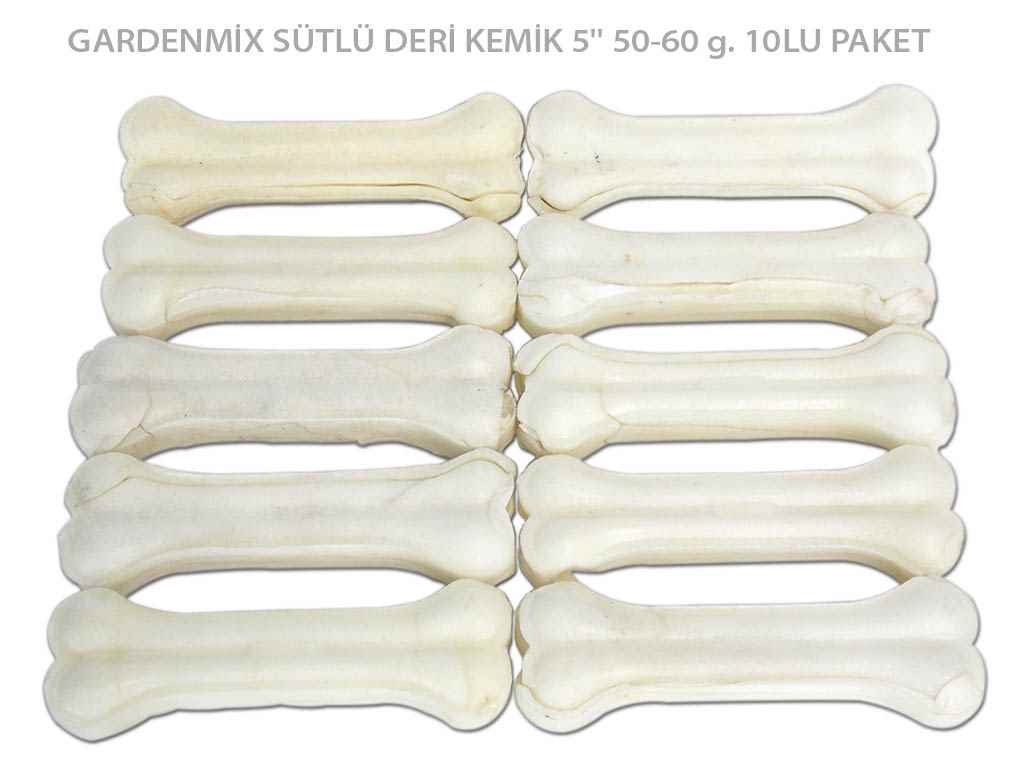 GARDENMİX SÜTLÜ DERİ KEMİK12CM 50-60 g. 10LU PAKET