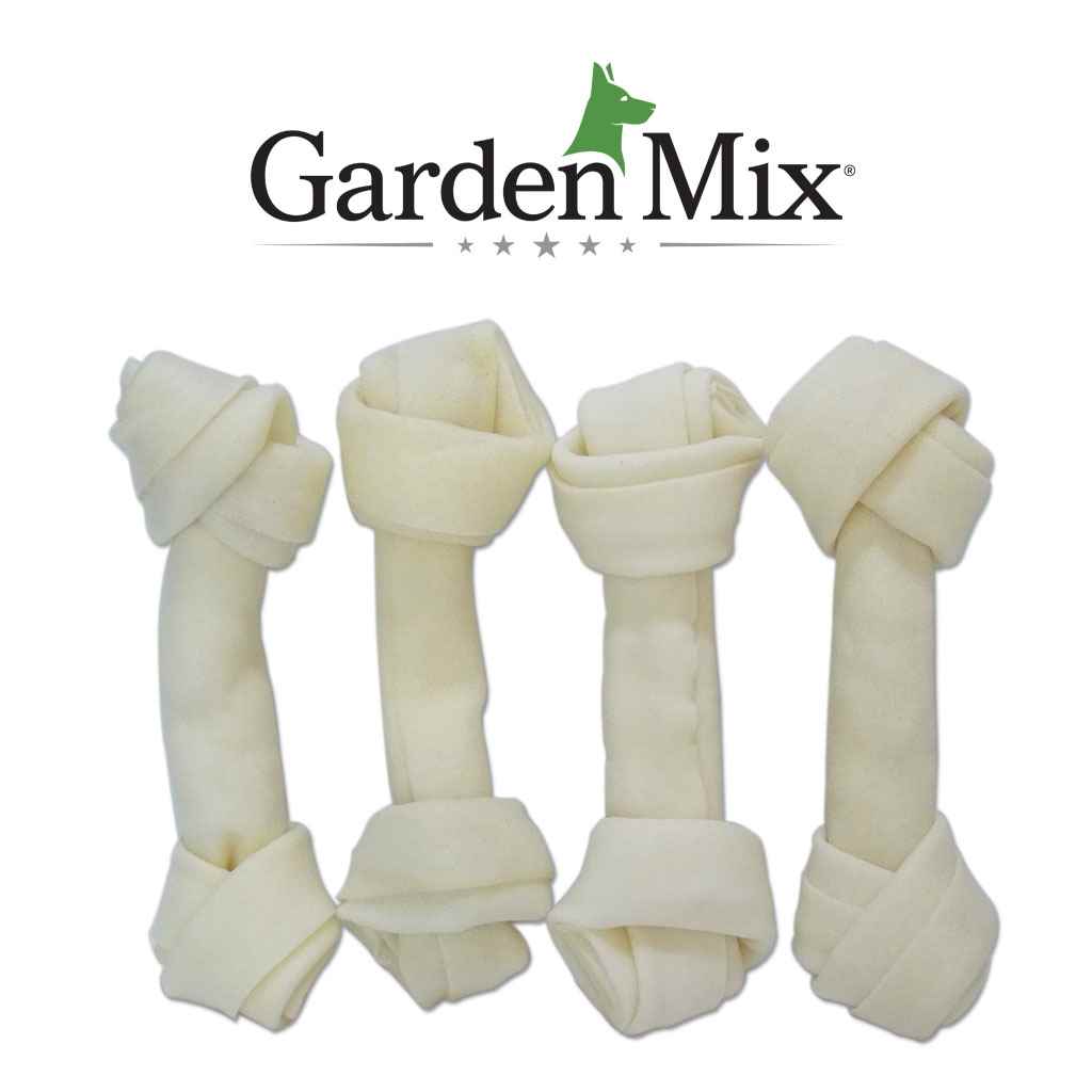 GARDENMIX BEYAZ DÜĞÜMLÜ DERI KEMIK 5-5,5” – 4