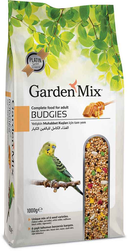 GARDENMİX PLATİN BALLI MUHABBET KUŞ YEMİ 1kg