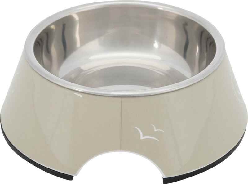 Trixie Köpek Mama ve Su Kabı, Melamin/Paslanmaz Çelik, 0.2lt/ø14cm, Kum Beji