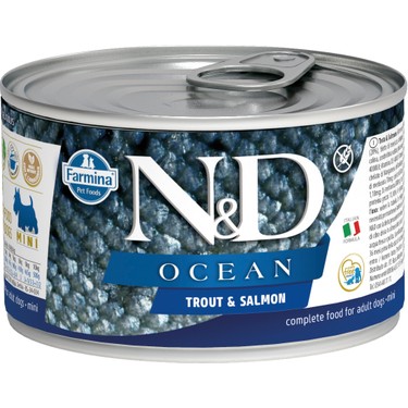 N-D Ocean Alabalık ve Somon Balıklı Yetişkin Köpek Konservesi 140g