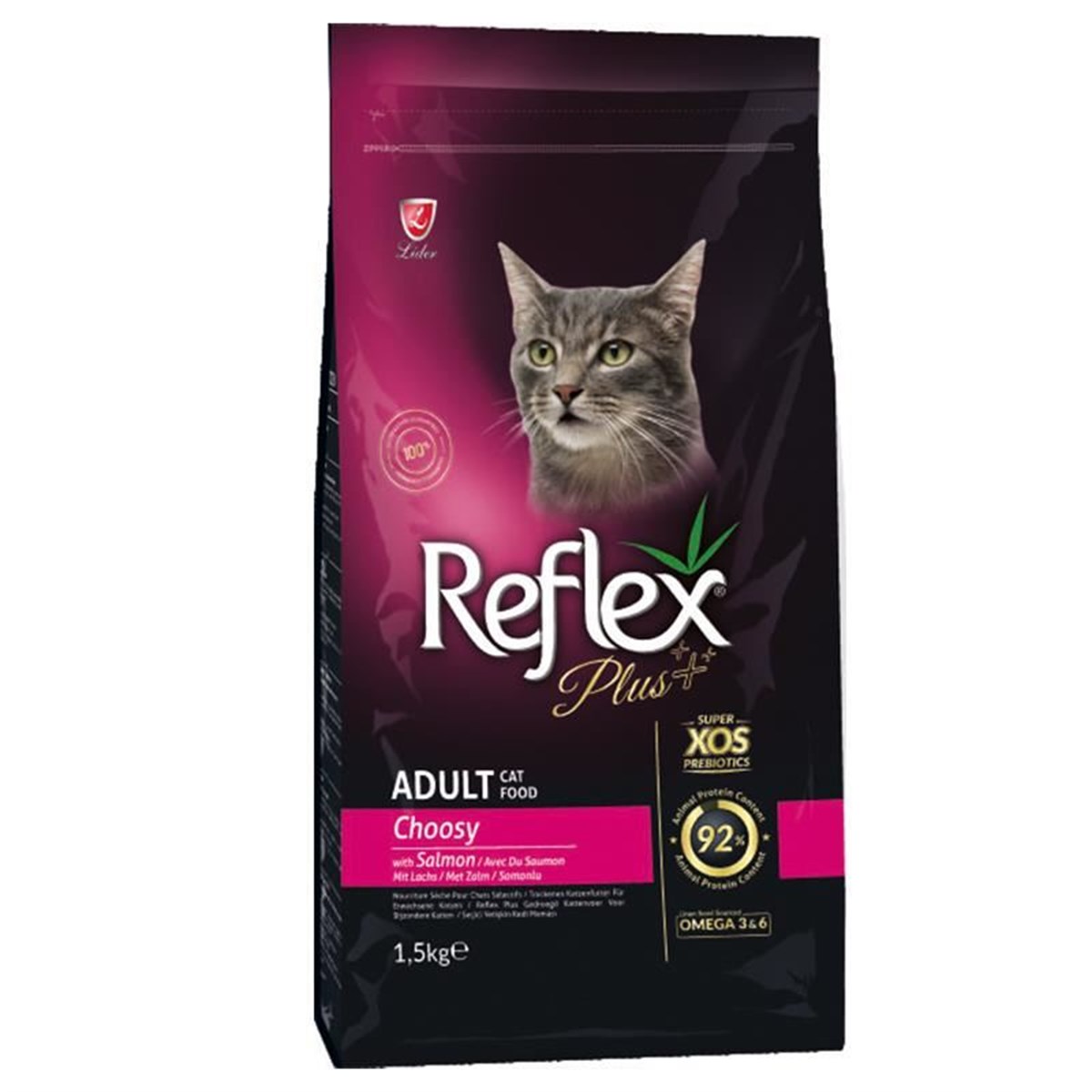 Reflex Plus Choosy Somonlu Kedi Maması 1.5 Kg