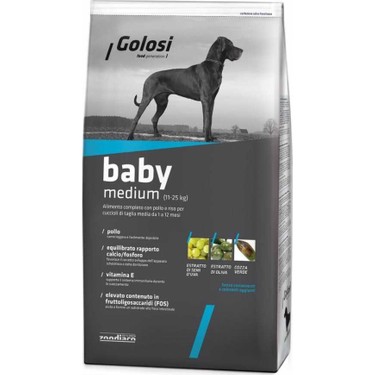 Golosi Dog Baby Medium Tavuklu Orta Irk Yavru Köpek Mamasi 12 Kg