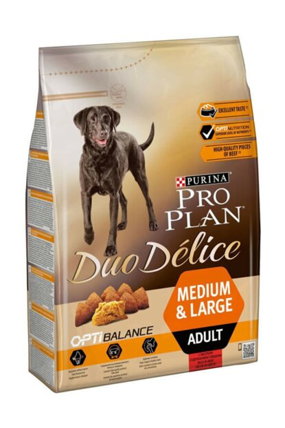 proplan Duo Delice Medıum&Large Parça Sığır Etli Yetişkin Köpek Maması 2.5 Kg