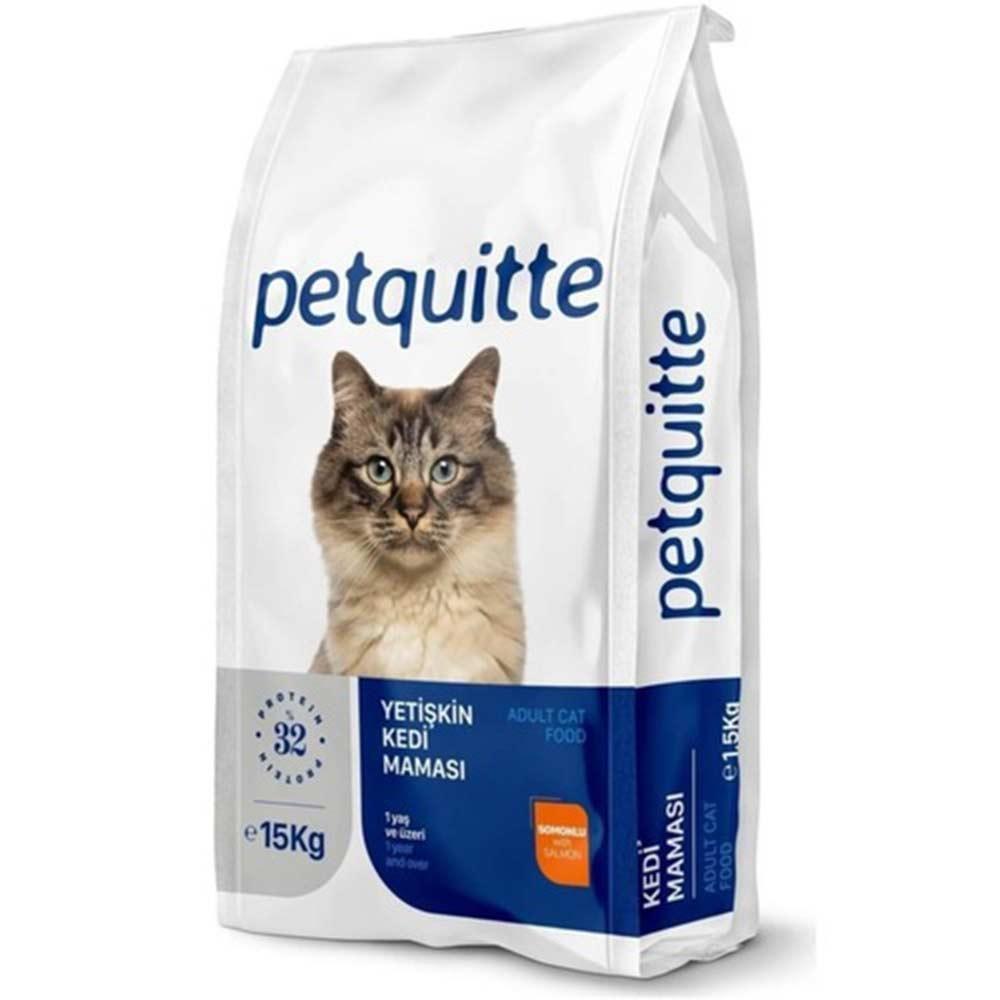 Petquitte 1 Kg Somonlu Yetişkin Kedi Maması