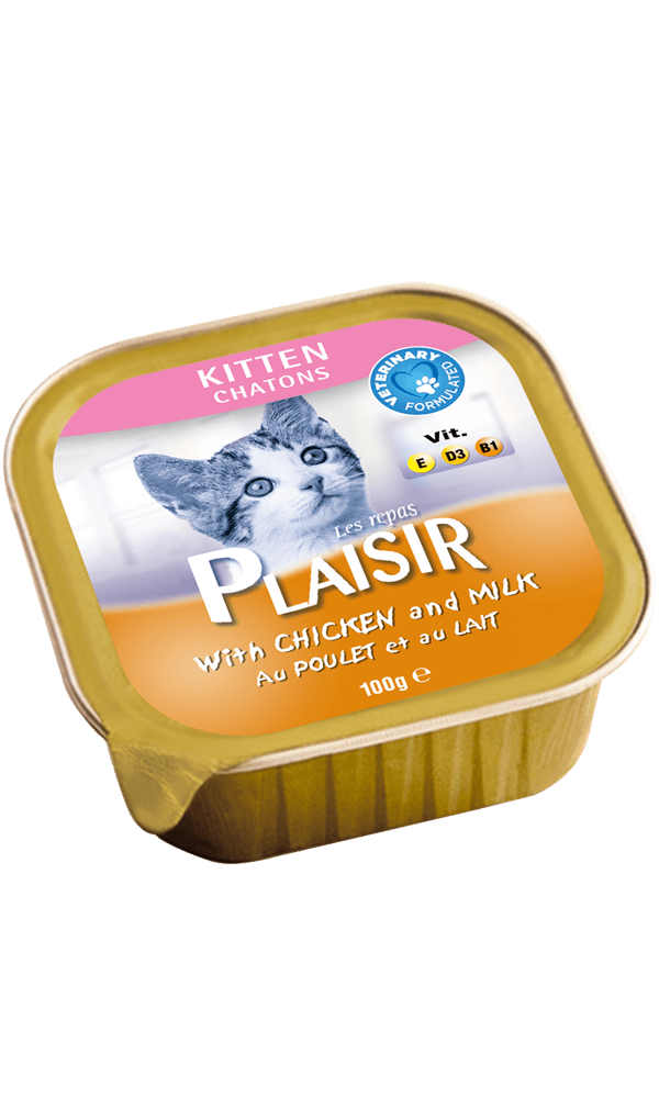 Plaısır Kitten Tavuklu Ve Sütlü Yavru Pate Kedi Konservesi 100 Gr