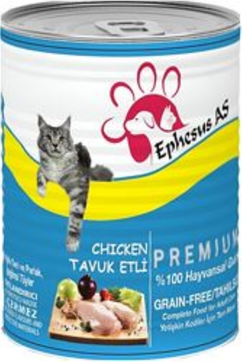 Ephesus As Tavuk Etli Kedi Konservesi Yaş Mama 415 gr x 1 Adet