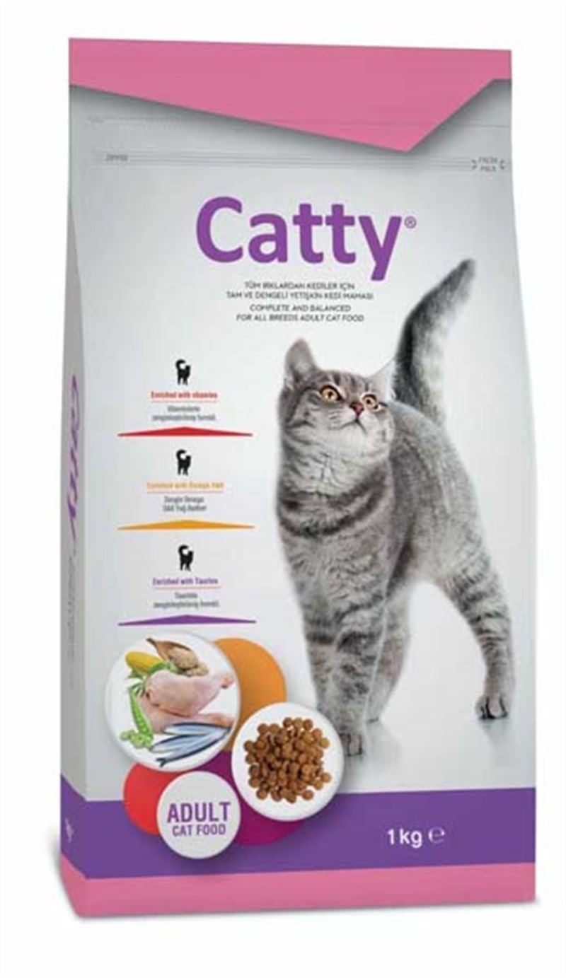 Catty Tavuklu Yetişkin Kedi Maması 1 Kg