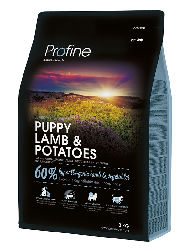 Profine Puppy Lamb Az Tahilli Hipoalerjenik Kuzu Etli&Patatesli Yavru Köpek Mamasi 3 Kg