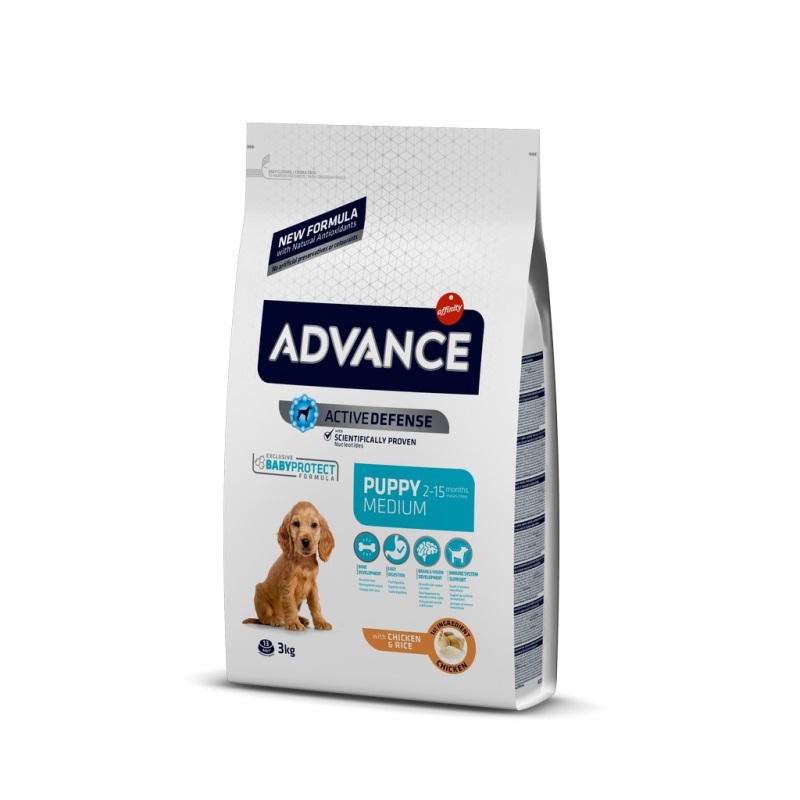 Advance Tavuklu ve Pirinçli Orta Irk Yavru Köpek Maması 3kg