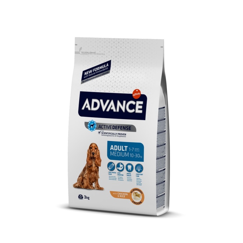 Advance Tavuklu Orta Irk Yetişkin Köpek Maması 3kg