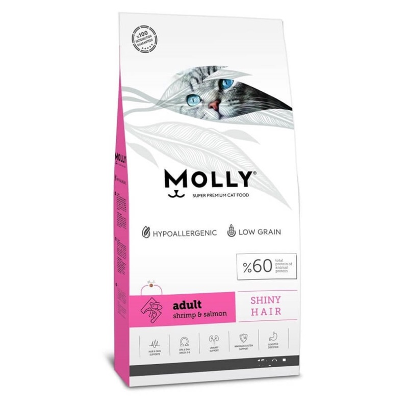 Molly Karidesli Somonlu Yetişkin Kedi Maması 15 kg