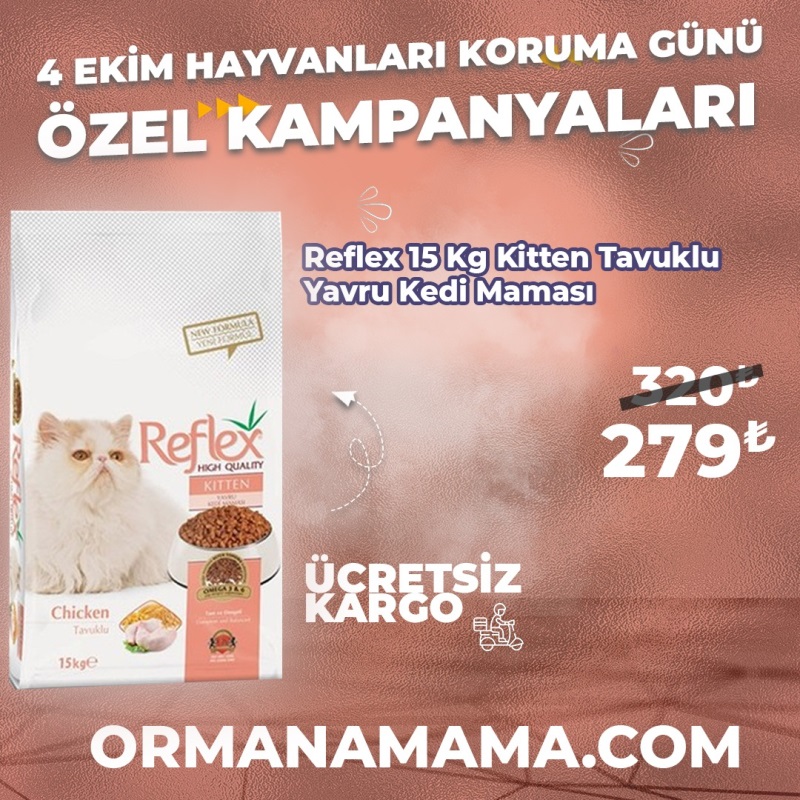 Reflex 15 Kg Tavuklu Yavru Kedi Maması