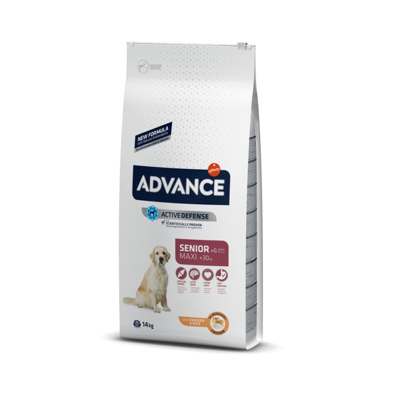 Advance Maxi Senior Tavuklu Büyük Irk Yaşlı Köpek Maması 14kg