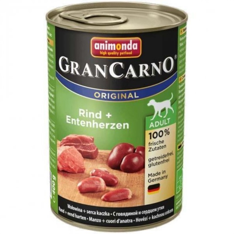 Animonda Gran Carno Sığır Eti Ve Ördek Köpek Konservesi 400 Gr