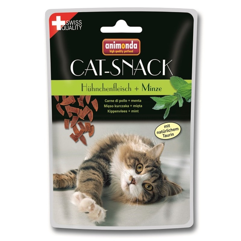 Animonda Cat Snack Tavuk Eti Yeşil Naneli Kedi Ödül Maması 45 Gr
