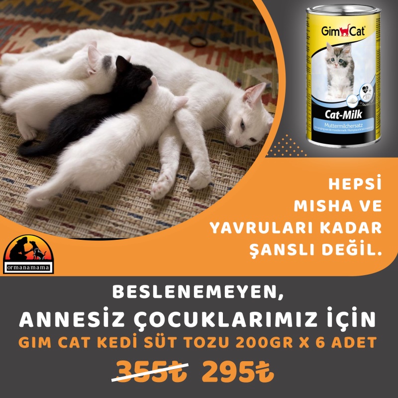 Gimcat Milk Yavru Kedi Süt Tozu 200 GR x 6 Adet