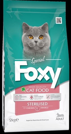 Foxy Sterilised Tavuk Etli Kısırlaştırılmış Kedi Maması 15 Kg