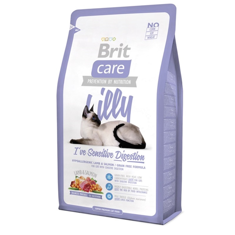 Brit Care Lilly Sensitive Kuzu ve Somonlu Tahılsız Kedi Maması 7 Kg